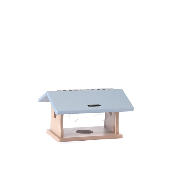 Birds Choice Poly Lumber Hopper Bluebird Feeder, Light Blue and Taupe