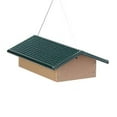 thumbnail image 1 of Birds Choice SNUDD Recycled Cake Upside Down Suet Feeder, Seed Block Feeder, 4 Suet Cakes, 11-3/4"L X 8-3/4"W X 4"H, Taupe w/ Green Roof, 1 of 7