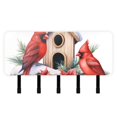 thumbnail image 1 of Birds Christmas Pines Mail Holder Organizer Wall Mount with Shelf Key Holder Key Rack with 5 Key Hooks for Wall Decorative, 1 of 6