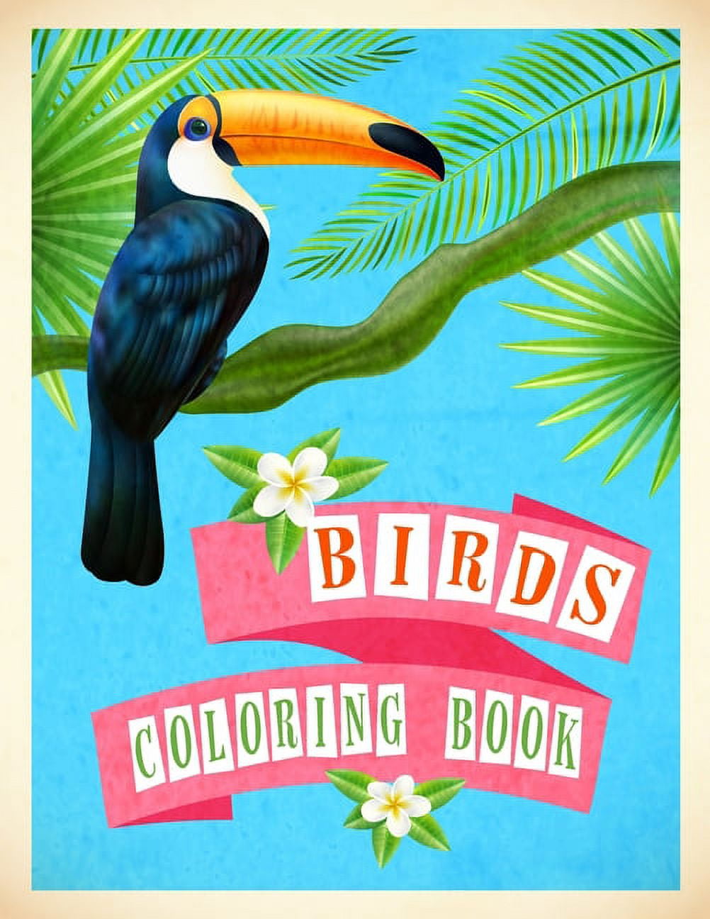 Birds Coloring Book Adult and Kids Coloring Book Birds Advanced