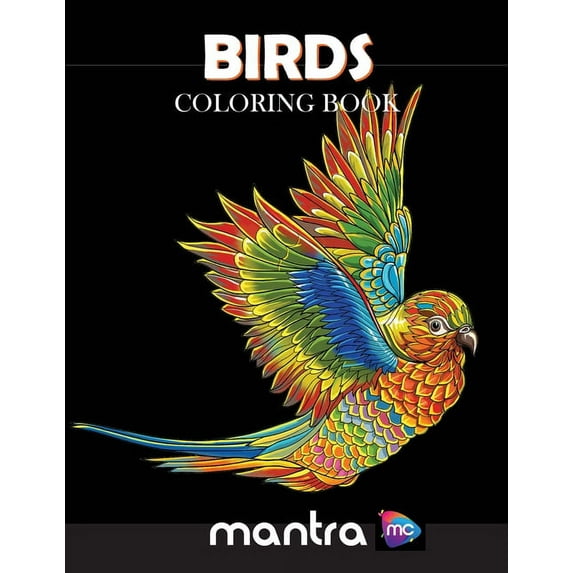 Birds Coloring Book: Coloring Book for Adults: Beautiful Designs for Stress Relief, Creativity, and Relaxation, (Paperback)