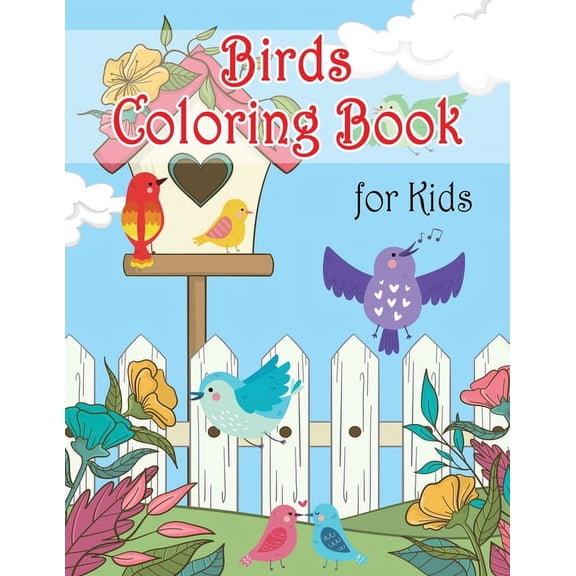 Birds Coloring Book for Kids : Fun Coloring Books for Children, Unique Collection Coloring Pages, Coloring Book Birds, Bird Drawing Books for Kids (Paperback)