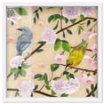 thumbnail image 1 of Birds Cuddle Shadowbox Print Floral Wall Decor by Art Remedy, White Frame, 16 x 16, 1 of 7