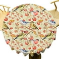 thumbnail image 1 of Birds Decor Round Tablecloth, Watercolor Vintage Chinese Style Beautiful Colorful Birds Flowers PrinRound 60in, 1 of 6