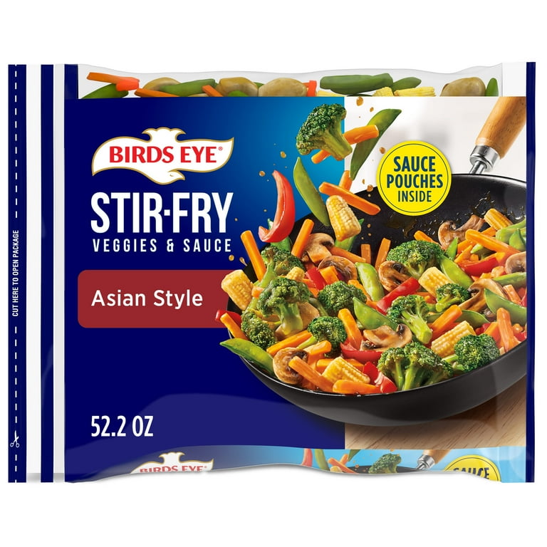 Birds Eye Asian Style Stir Fry Vegetables, Frozen Vegetables, 52.2