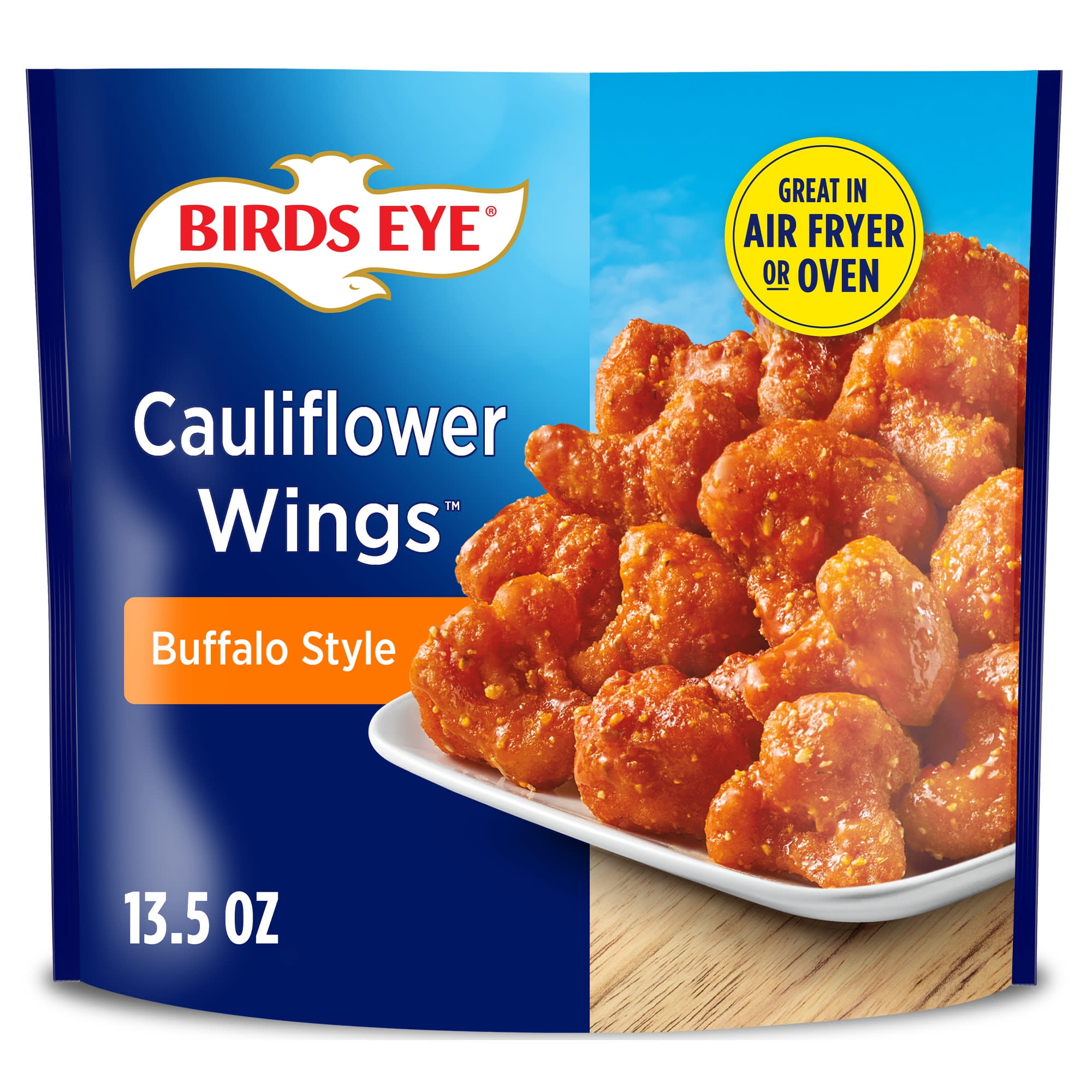 Birds Eye Buffalo Style Cauliflower Wings, Frozen Sides, 13.5 oz. Bag
