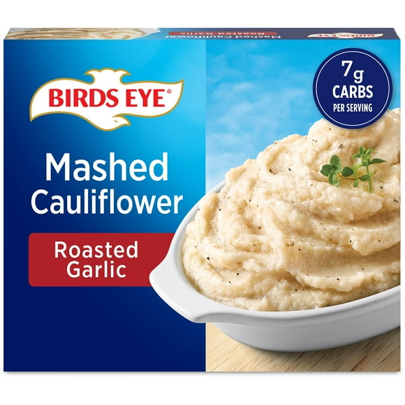 Birds Eye Roasted Garlic Mashed Cauliflower, Frozen Vegetables, 12 oz. Box