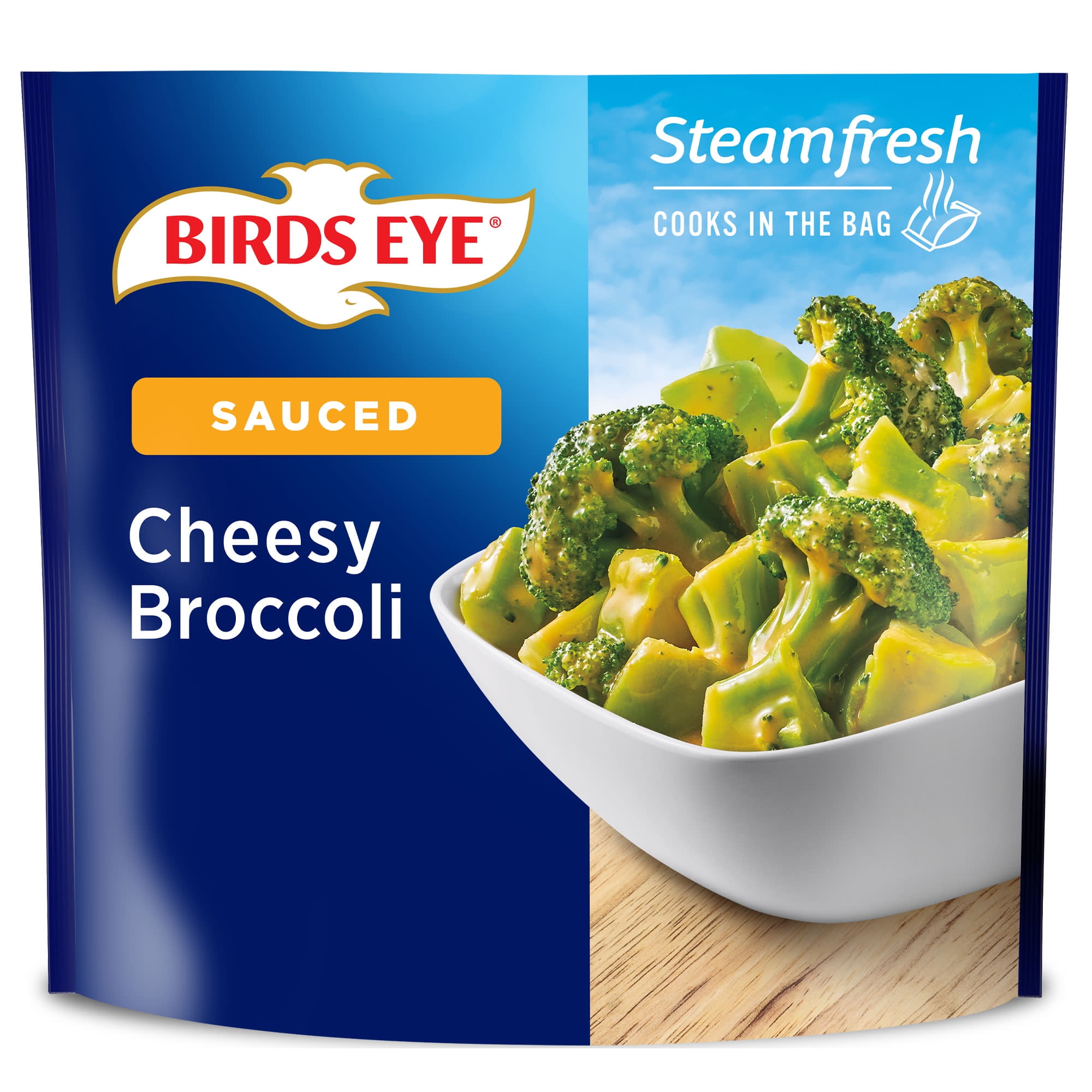 Birds Eye Steamfresh Sauced Cheesy Broccoli, Frozen Vegetable, 10.8 oz