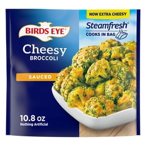 Birds Eye Steamfresh Sauced Cheesy Broccoli, Frozen Vegetables, 10.8 oz. Bag