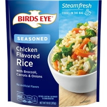 Birds Eye Steamfresh Seasoned Chicken Flavored Rice with Vegetables, Frozen Sides, 10 oz Bag (Frozen)