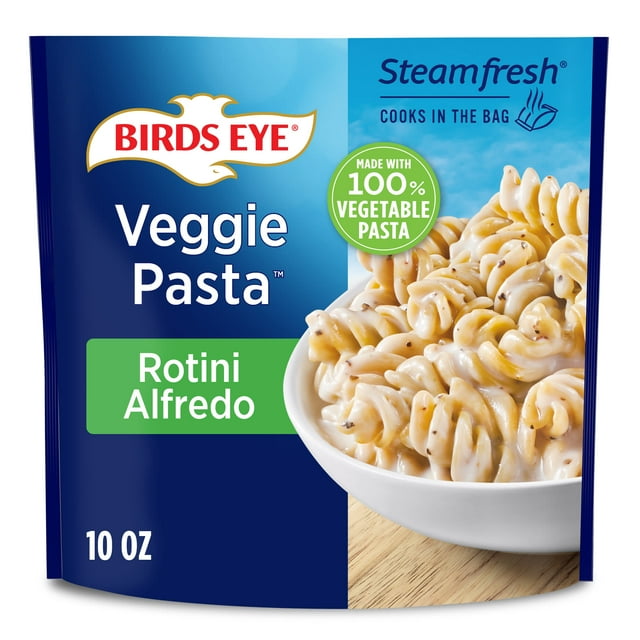 Birds Eye Veggie Pasta Rotini Alfredo, Frozen Side, 10 oz Bag (Frozen)