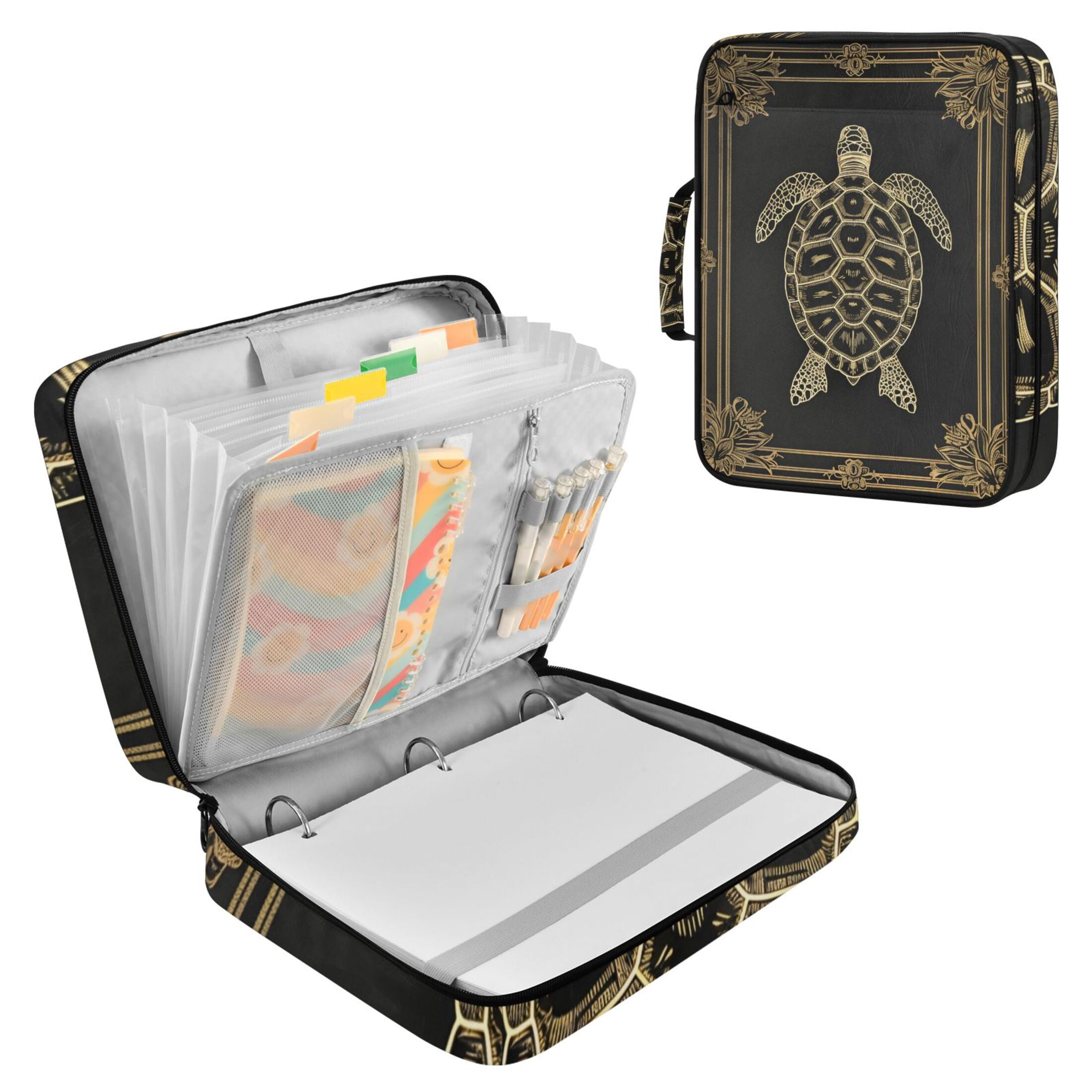 Birds Eye View Of Turtle Accordion File Organizer Expanding File Folder ...