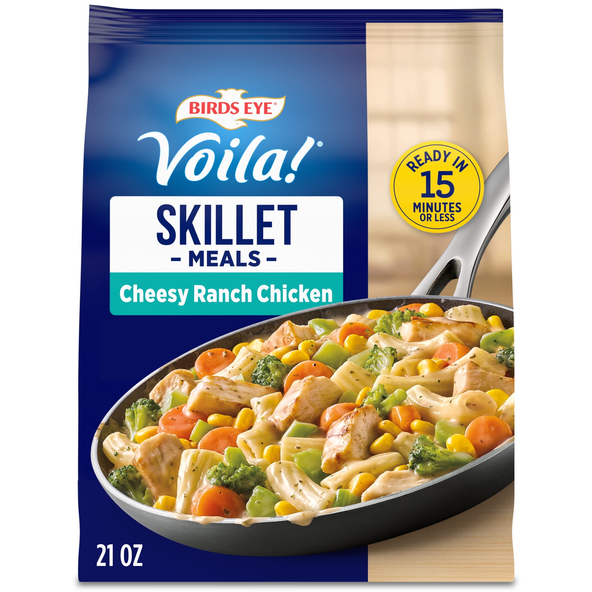 Birds Eye Voila! Cheesy Ranch Chicken Skillet Meals, Frozen Meal, 21 oz. Bag