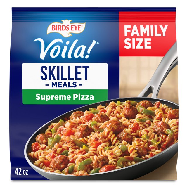 Birds Eye Voila! Family Size Supreme Pizza Skillet, Frozen Meal, 42 oz