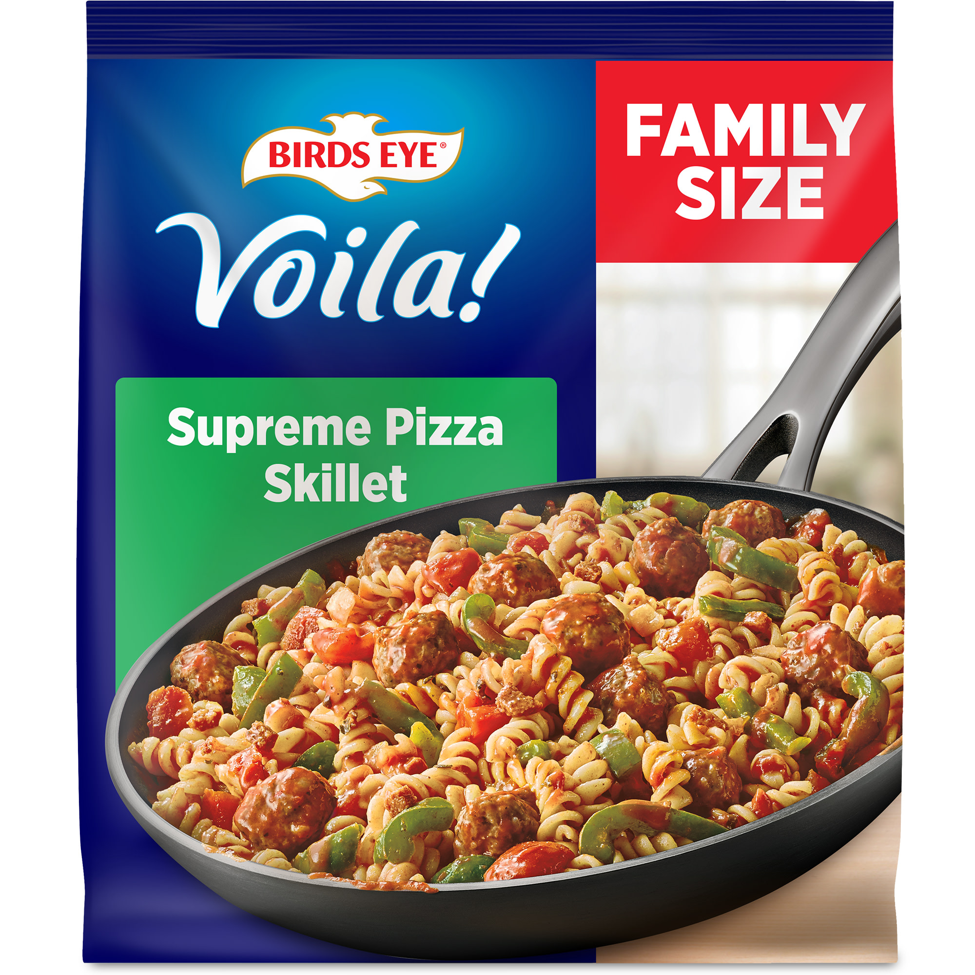 Birds Eye Voila! Family Size Supreme Pizza Skillet, Frozen Meal, 42 oz