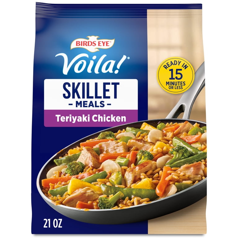 Birds Eye Voila! Teriyaki Chicken Skillet Meals, Frozen Meal, 21