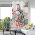 thumbnail image 1 of Birds Flowers and Leaves Blackout Curtain Panels Drapes Privacy Assured with Light Filtering Curtains for Living room Bedroom Bathroom Window, 1 of 6