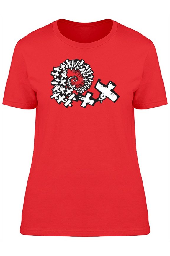 Birds In A Spiral Flight T-Shirt Women -Image by Shutterstock, Female Medium