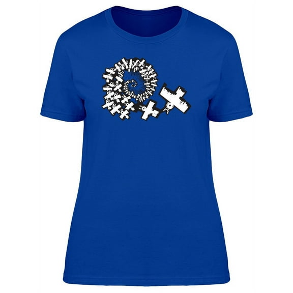 Birds In A Spiral Flight T-Shirt Women -Image by Shutterstock, Female Small