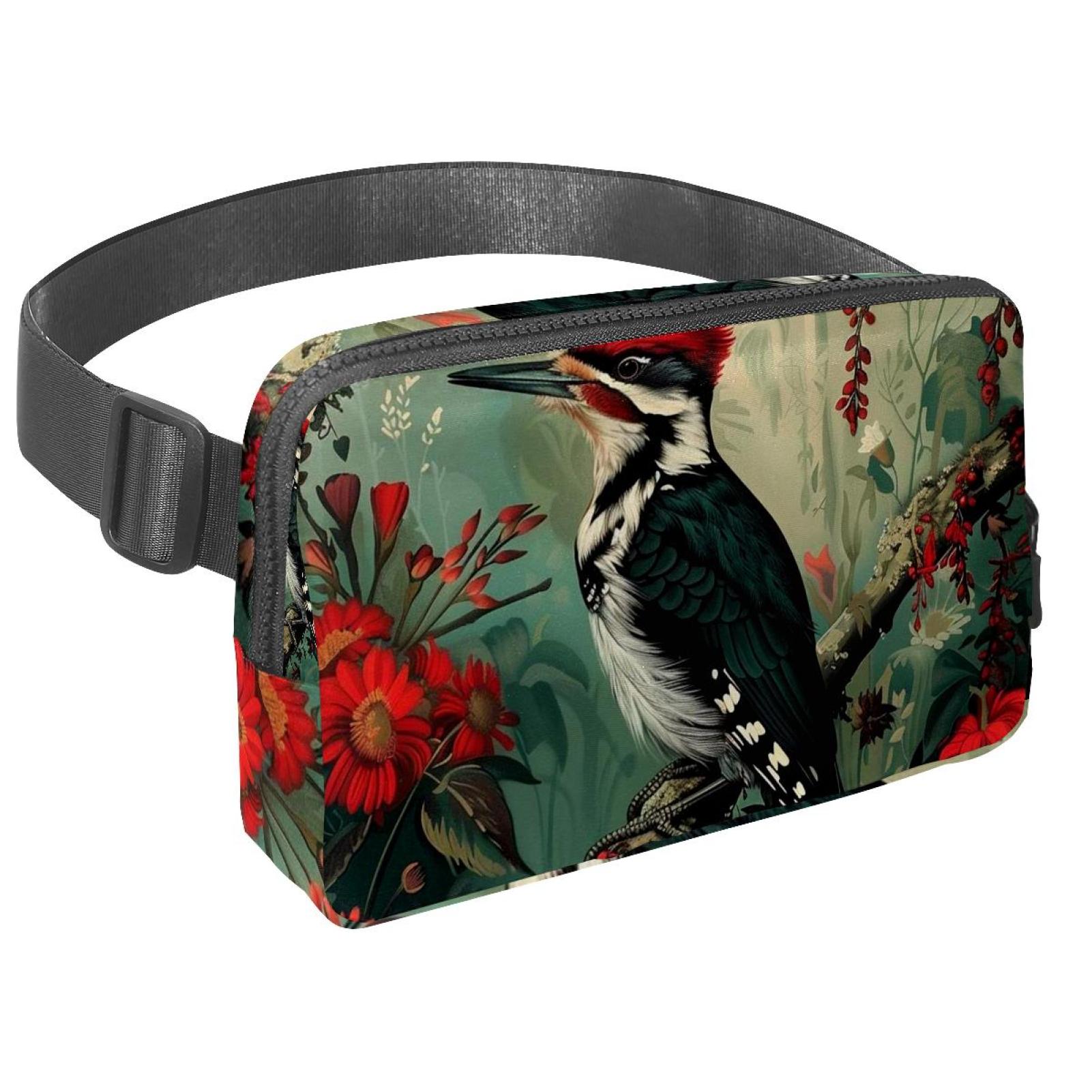 Birds Lightweight Adjustable Sling Bag Waist Pack with Extension Strap Unisex - Ideal for Travel and Outdoor Activities