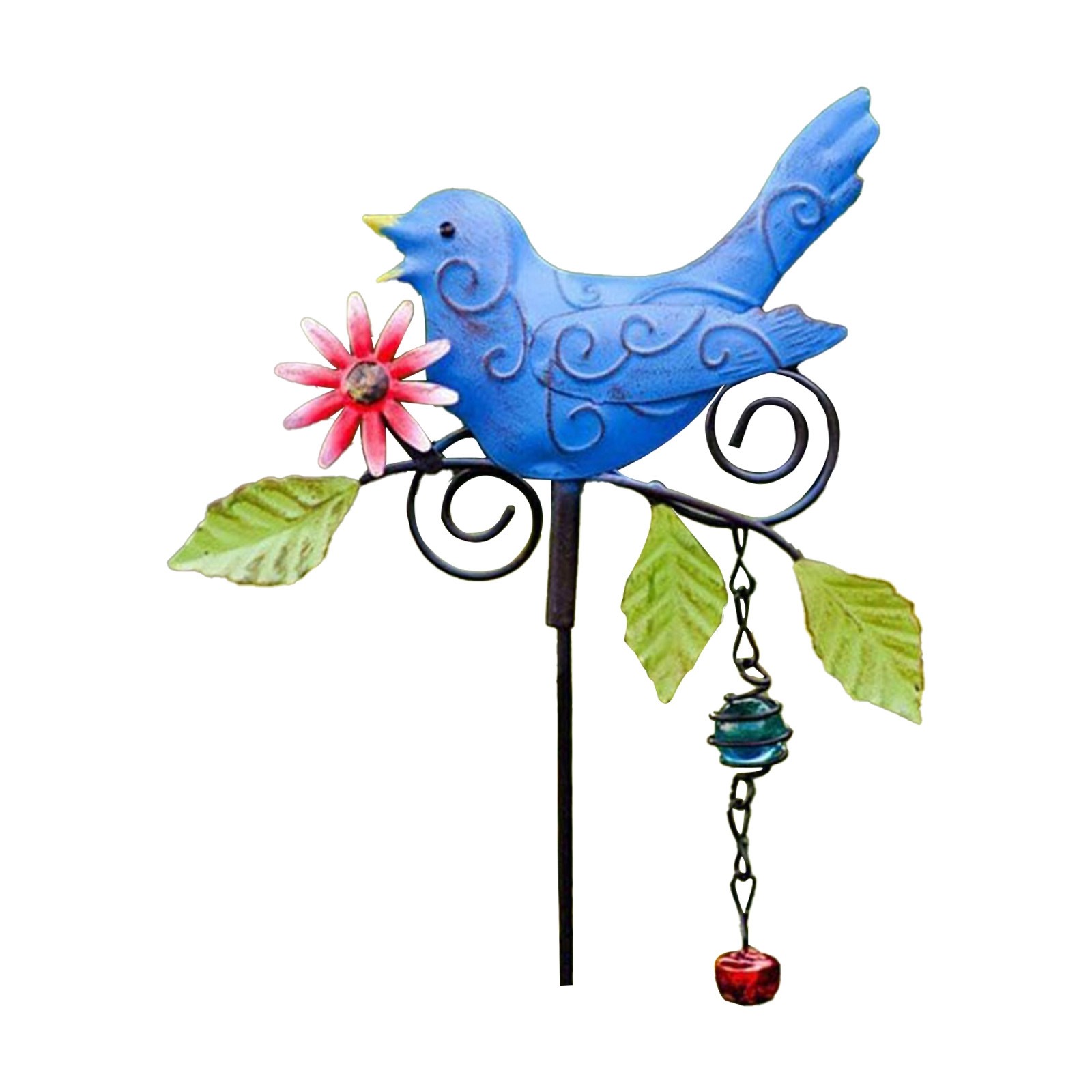 Birds Metal Decorative Garden Stakes 14.2 Inch Bird Garden Stakes Metal