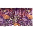 thumbnail image 1 of Birds and Nature Window Valance, Fantasy Themed Delicate Winged Animals with Flowers Print, Curtain Valance for Kitchen Bedroom with Rod Pocket, 54" X 18", Purple Orange and Lilac, by Ambesonne, 1 of 2
