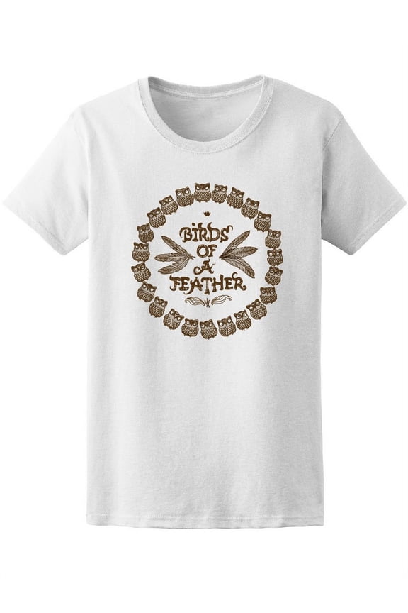Birds Of A Feather Fantasy Owl Tee Women's - Women T-Shirt, Medium