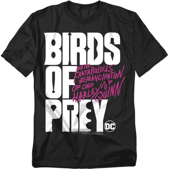 Birds of Prey T-Shirt Birds of Prey Logo Unisex Graphic Tee For Men & Women Black 