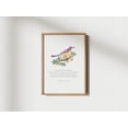 thumbnail image 1 of Birds Of The Air Matthew 6 26 Floral Style Christian Scripture Wall Art, Stretched Canvas 12x16in, 1 of 4