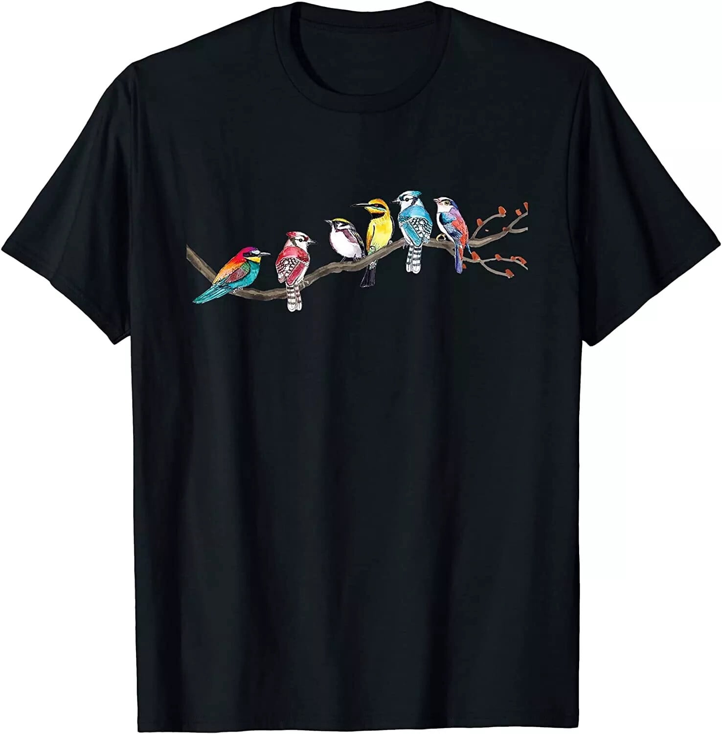 Birds On A Branch - Birding Bird Watching Bird Watcher T-Shirt ...