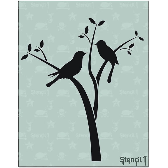 Birds On Branches Art Craft - 8.5" x 11"