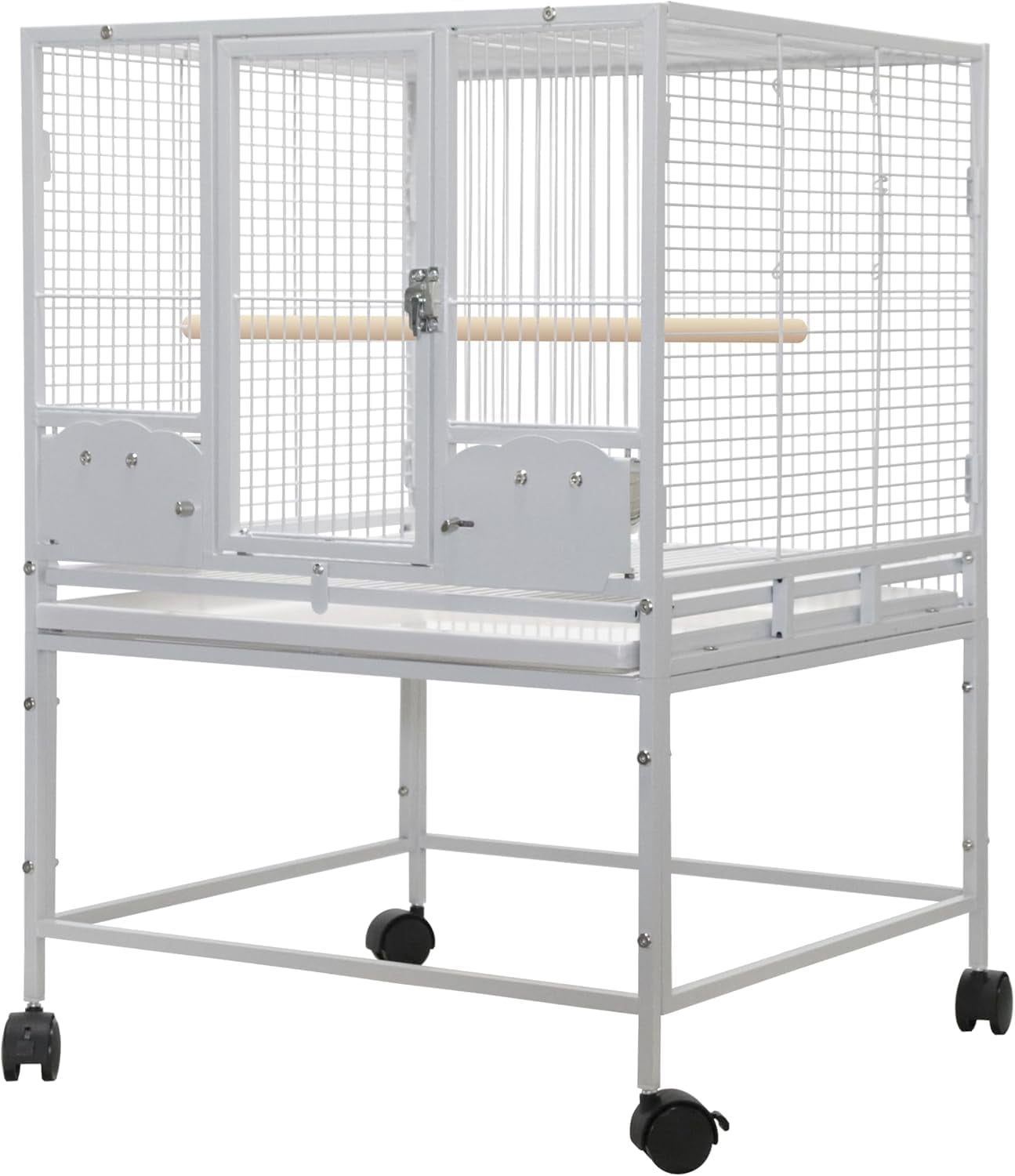 Curated visual reference: Large Bird Cage For Conures Reference: Birds Parakeets Cage Wrought Steel Standing Large Bird Cage For