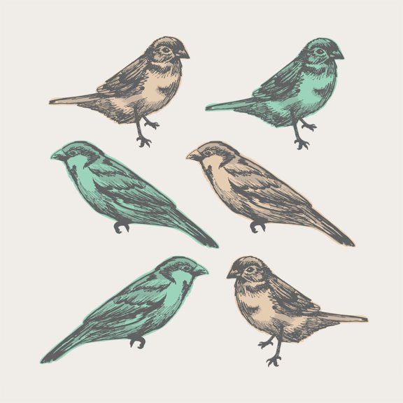 Birds Peel and Stick Wall Stickers