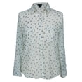 thumbnail image 1 of Birds Repeat All-Over Women's Long Sleeve Button Up Shirt, 1 of 1