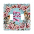 thumbnail image 1 of Birds Roses Happy Valentine's Day Light Switch Cover Electrical Outlet Cover Replaceable Wall Plates 2-Gang, 1 of 8