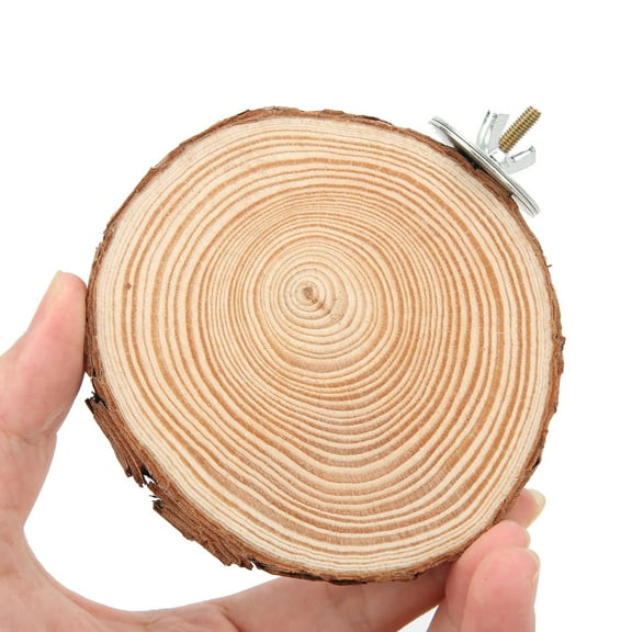 Birds Round Perch Platform, Bird Round Natural Wood Stand Natural Wood Easy Installation For Home For Garden 8-10