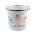thumbnail image 1 of Birds Steel Camping Mug, Colorful Bird Houses Nest with Flying Birds on the Roof Branches Animal Life, Printed Thermal Cup for Camping and Outdoor Activities, by Ambesonne, 1 of 2