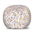 thumbnail image 1 of Birds Storage Toy Bag Chair, Drawings of Round Blobs with Birds on Branches Vibrant Happy Spring Theme, Stuffed Animal Organizer Washable Bag, Small Size, Orange Plum and White, by Ambesonne, 1 of 3