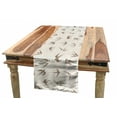 thumbnail image 1 of Birds Table Runner, Flying Bird Swallow Vintage Design Illustration Springtime Wildlife Classic Art, Dining Room Kitchen Rectangular Runner, 3 Sizes, by Ambesonne, 1 of 2