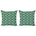 thumbnail image 1 of Ambesonne Birds Throw Pillow Cover 2 Pack, Scarlet Macaw Parrots, 16", Multicolor, 1 of 2