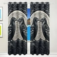 thumbnail image 1 of Birds Trees with Moon Black Out Curtains 84 Inch Length for Bedroom Living Room Windows 2 Panels Set, 1 of 6