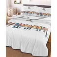 thumbnail image 1 of Birds Twin Size Down Alternative Comforter, Lightweight Comforter Quilt Bedding Set with Pillow Shams Watercolor Bird Vintage All Seasons Bed Comforter Duvet Insert 68"x86", 1 of 7