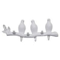 thumbnail image 1 of Birds Wall-mounted Hook Clothes Key Towels Holder Porch Living Room white, 1 of 9