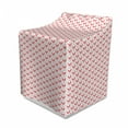 thumbnail image 1 of Birds Washer Cover, Cozy Design with Dots and Animal Patterns Repetitive Ornamental Pigeon Dots, Easy to Use Bathroom Accent Fabric, 29" x 28" x 40", Vermillion and White, by Ambesonne, 1 of 3