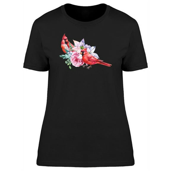Birds With Bouequete T-Shirt Women -Image by Shutterstock, Female Large