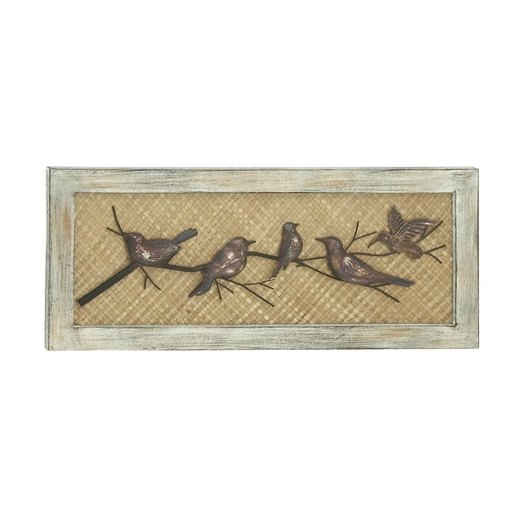 Birds Wood Metal Wall Decor