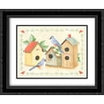 thumbnail image 1 of Birds and Birdhouses 4 2x Matted 18x15 Black Ornate Framed Art Print by S. West, 1 of 2