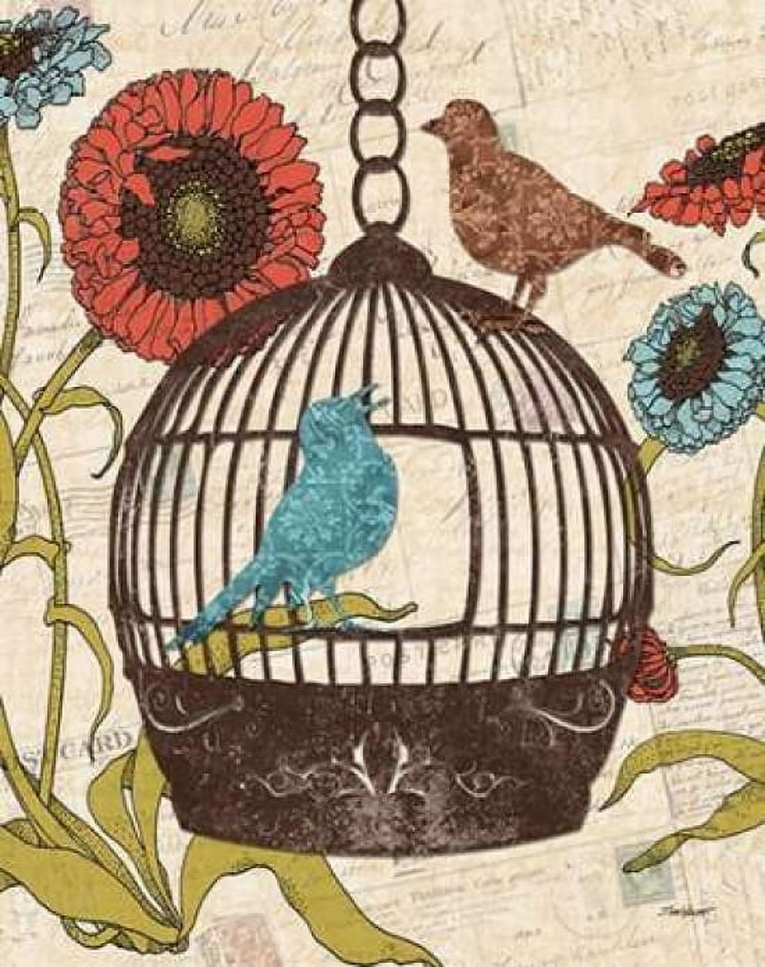 Birds and Blooms III Canvas Art - Todd Williams (24 x 30)
