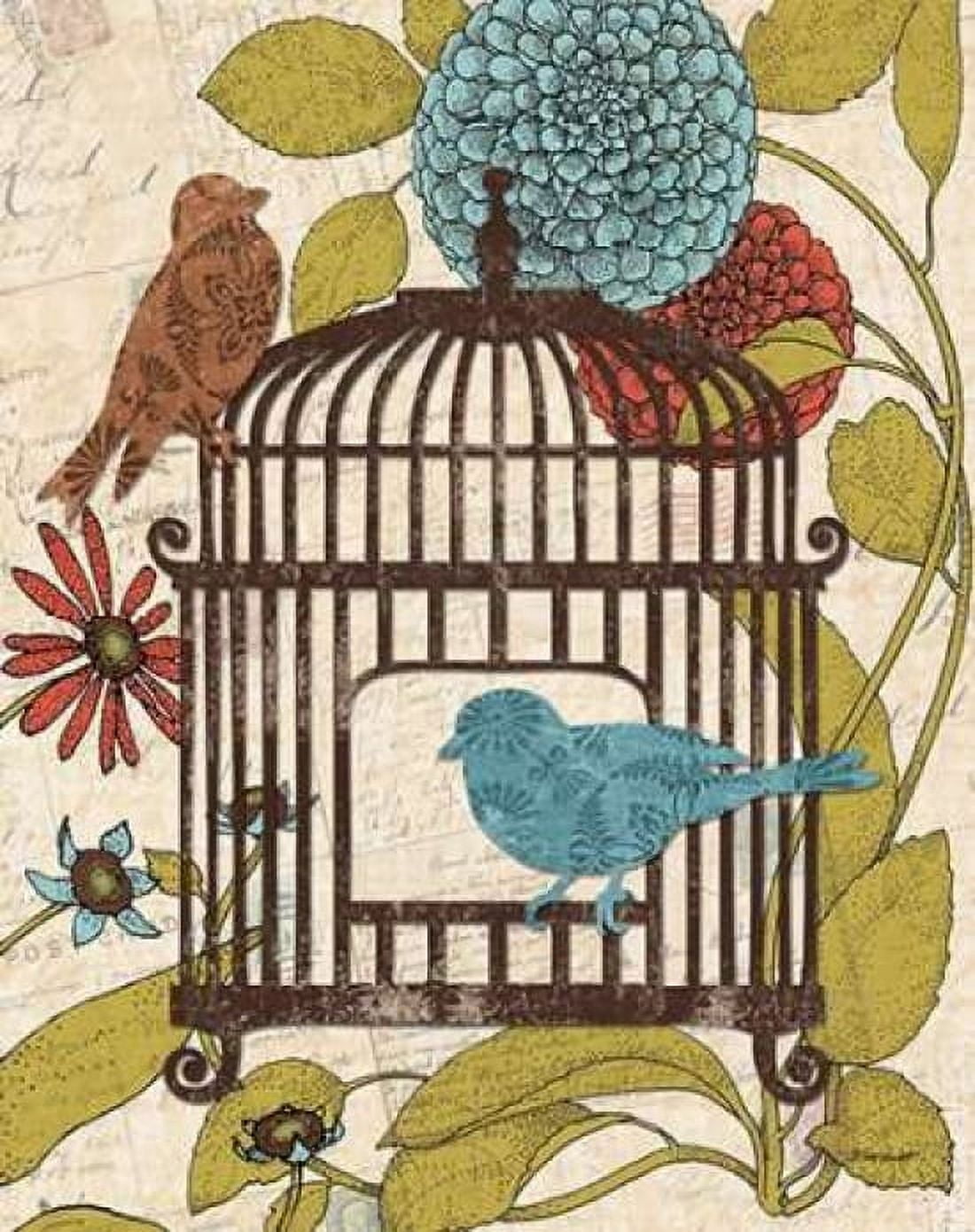 Birds and Blooms IV Canvas Art - Todd Williams (24 x 30)