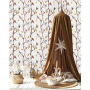 Birds and Branches Peel and Stick Wallpaper 25"W x 225"H
